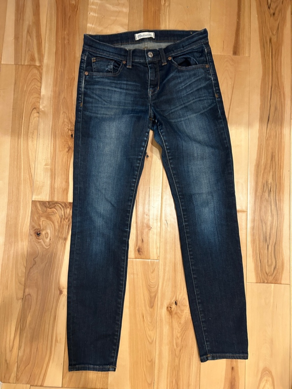 Madewell Women's Skinny Jeans in Dark Blue Wash